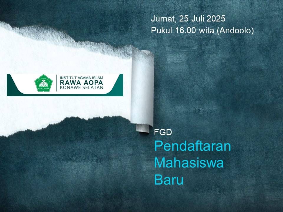 FGD Mahasiswa Baru (Rawa Aopa)