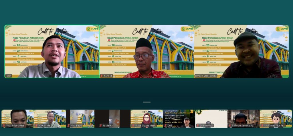 Ngaji Menulis Artikel Selama Ramadhan, Inisiasi Rumah Jurnal UIN Ponorogo Bersama 20 Mitra Perguruan Tinggi