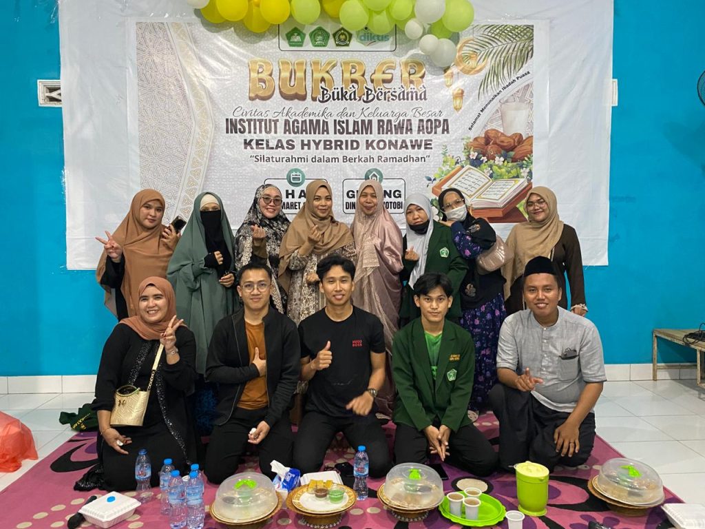 Eratkan Tali Silaturahmi, Civitas Akademika IAI Rawa Aopa Konsel Gelar Buka Puasa Bersama di Konawe
