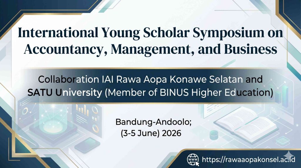 Annoucement International Young Scholar Symposium on Accountancy, Management, and Business, Bandung-Andoolo; (3-5 June) 2026