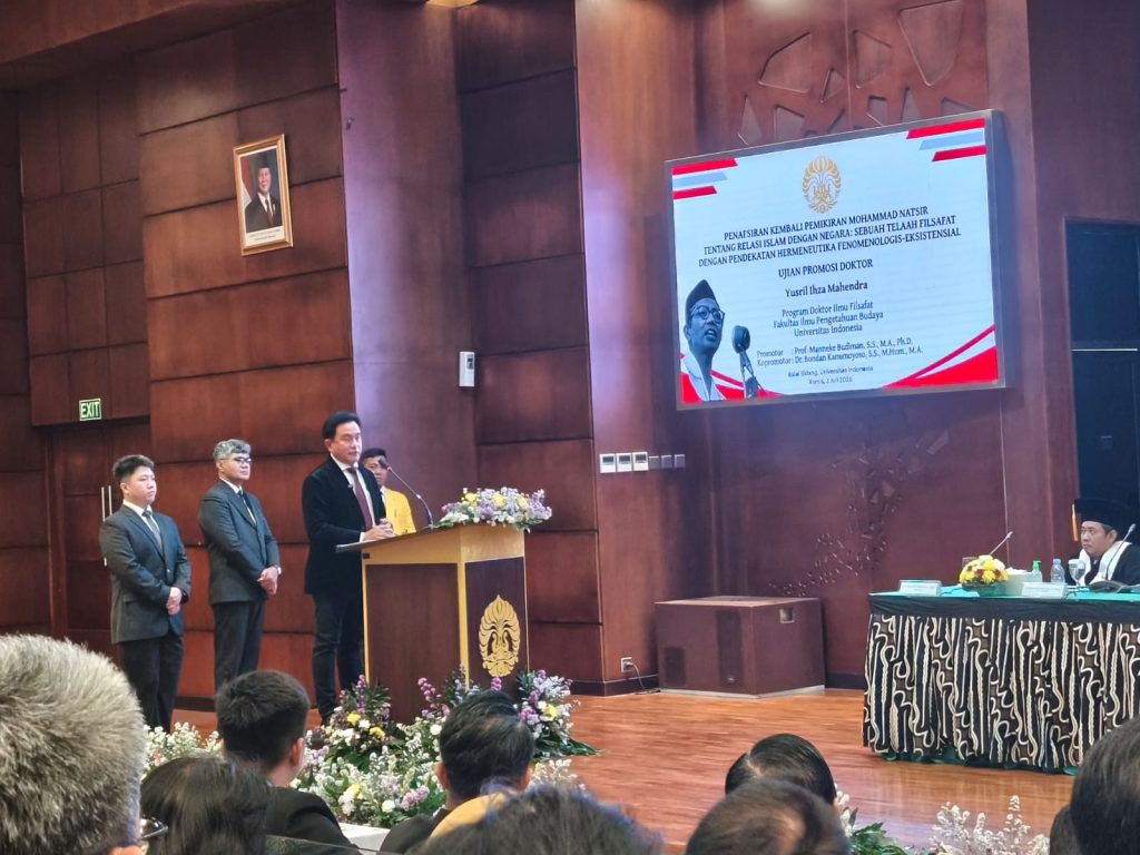 Pimpinan IAI Rawa Aopa Konawe Selatan Hadiri Sidang Promosi Doktor Yusril Ihza Mahendra di Universitas Indonesia