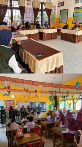 Posko 4 konselkunjungan dan kegiatan mengajar di SDN 1 PALANGGA