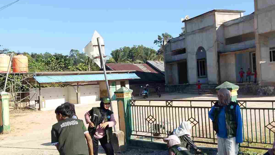 Posko 3 KKA, Kegiatan Gelar Kerja Bakti Di Mesjid Al-Hidayah.