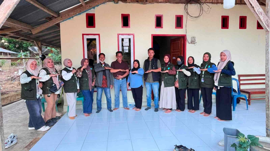 KKA POSKO 9, Pelepasan KKA Konawe Selatan Desa Pelandia Bersama Dosen Pembimbing Lapangan.