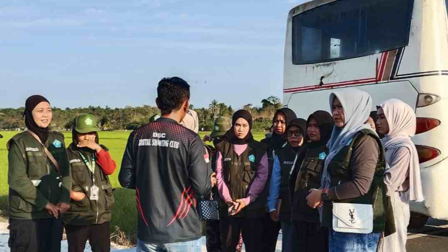 Posko 2 KKA, kunjungan lokasi di area WSP (Wisata Sawah Potoro)