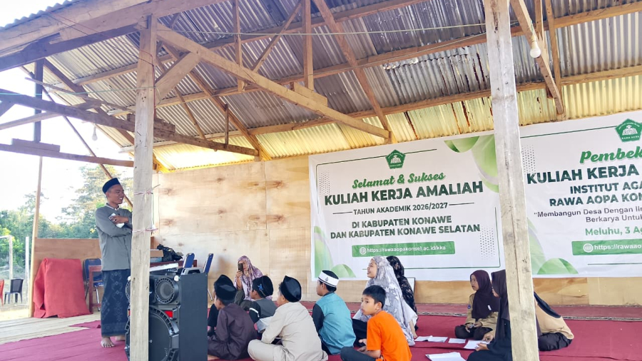 Mahasiswa KKA posko 1 kelurahan potoro gelar kegiatan TPQ di pasar potoro