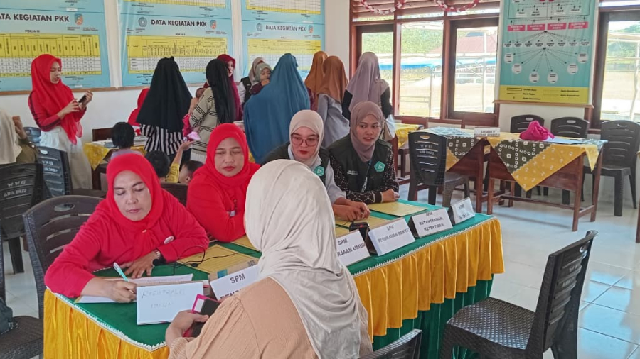 posko 5 KKA, mengikuti kegiatan posyandu di desa wawonggura