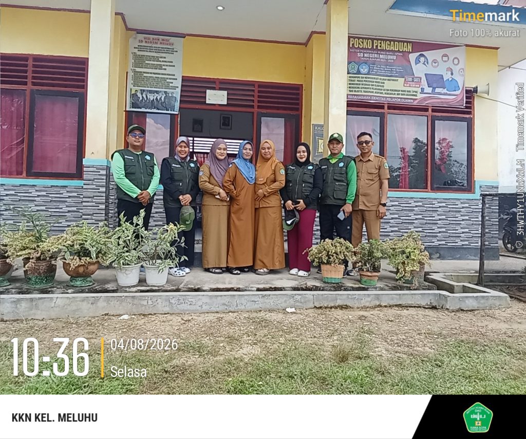 Kunjungan awal Posko 1 di SD Negeri Meluhu